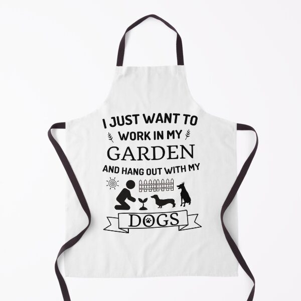 Item preview, I Just Want To Work In My Garden And Hang Out With My Dogs | Dog Lover Gift | Dog Gift For Gardener| Gardening| designed and sold by subtleday.