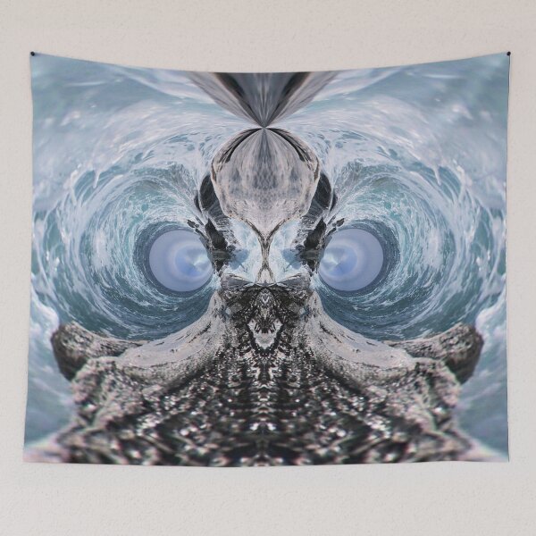 Item preview, 'The Eyes of Poseidon'-Aqua Blue Ocean Vortex Distortion V2 by The Raumier designed and sold by N-W-T-S-I-O.