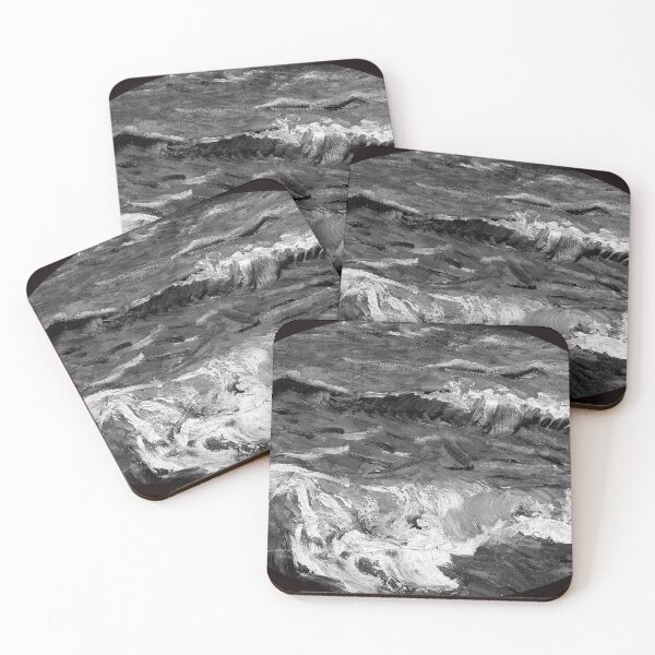 Aperçu de l'œuvre Black and White ocean waves  créée et vendue par Fortysious45.