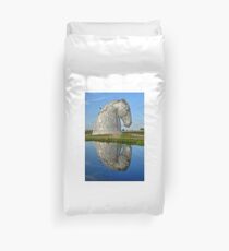 The Kelpies, Helix Park, Scotland Duvet Cover