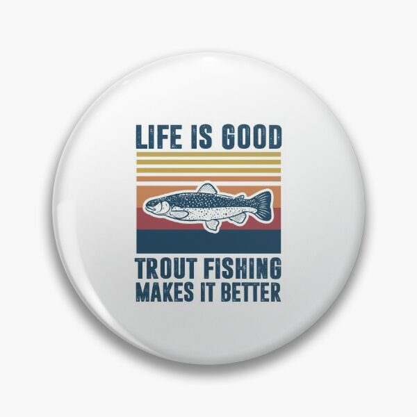 Brook Trout Pins and Buttons for Sale