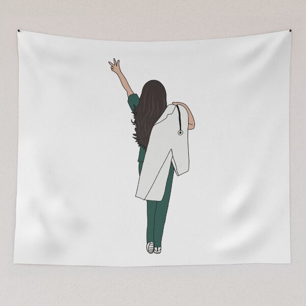 Item preview, Graduation white coat steth love designed and sold by Mermaidssparkle.