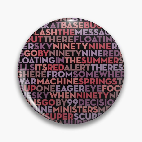 Item preview, 99 Red Balloons - Nena (lyrics) v.5 designed and sold by x1brett.