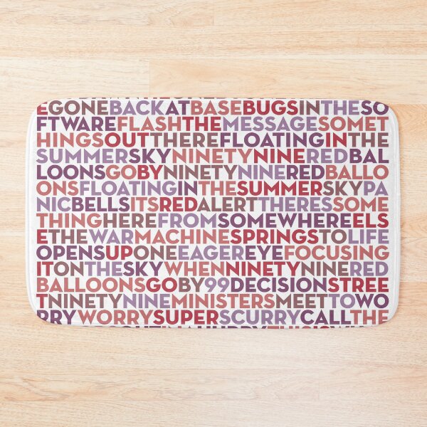 Item preview, 99 Red Balloons - Nena (lyrics) v.5 designed and sold by x1brett.