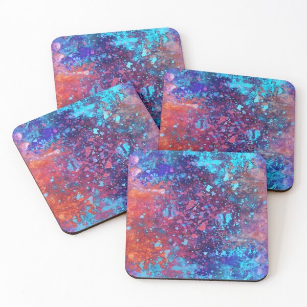 Item preview, Abstract multicolored watercolor splashes designed and sold by Fishik.