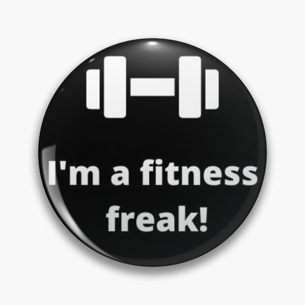 Item preview, 'I'm a fitness freak' written and a dumbell on top designed and sold by JHiba.