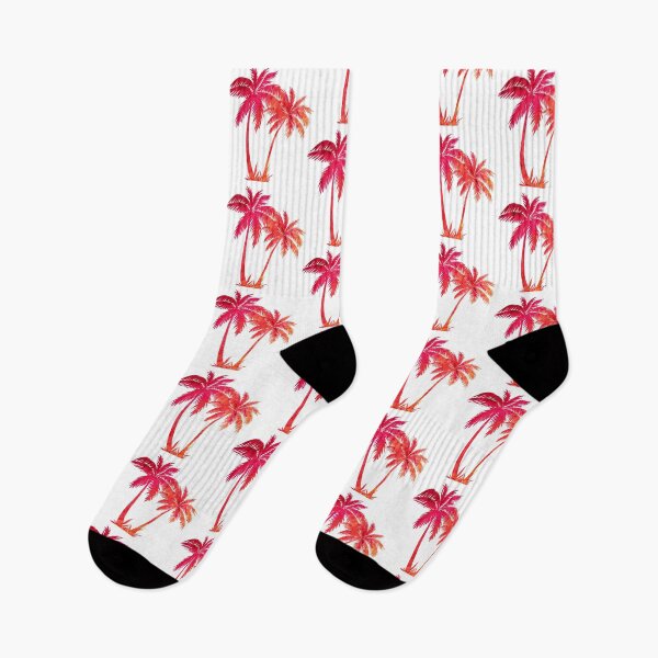 Item preview, Pink and Orange Sunset Palm Tree  designed and sold by Dalaura.
