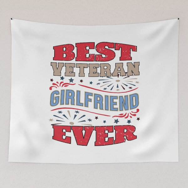 Item preview, Best Veteran Girlfriend Ever  - navy army marine quotes designed and sold by DebbisPalette.