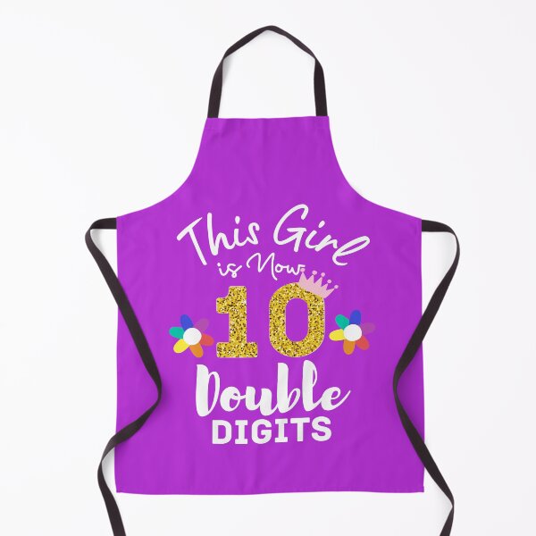 Item preview, This Girl Is Now 10 double digits tee, 10th Birthday idea screen shirt, girl crown, 10 Years Old Birthday, designed and sold by PGGO.