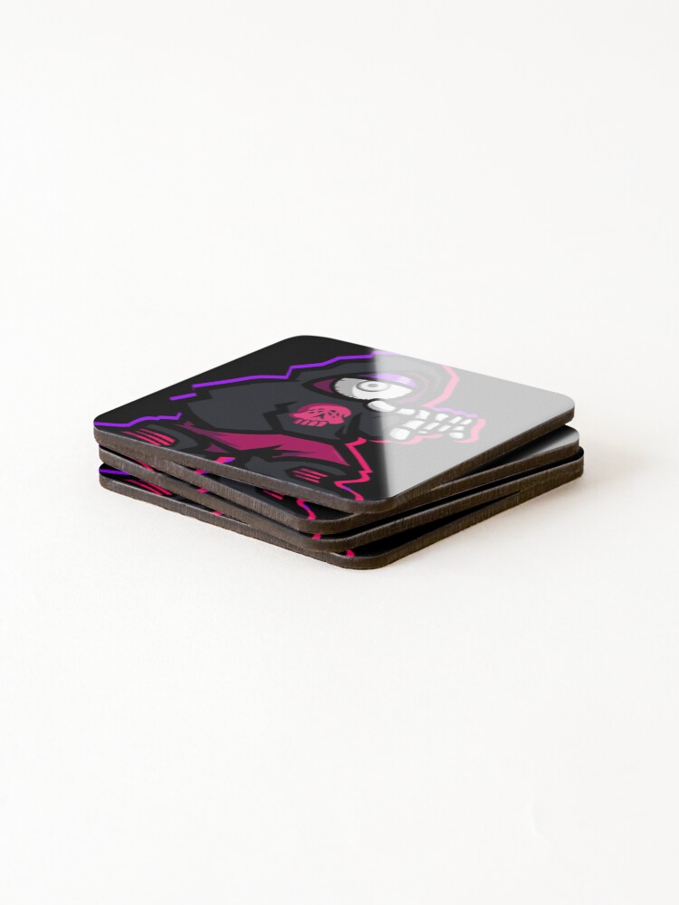 Thumbnail 4 of 5, Coasters (Set of 4), Deadeye designed and sold by JavaWolfDesign.
