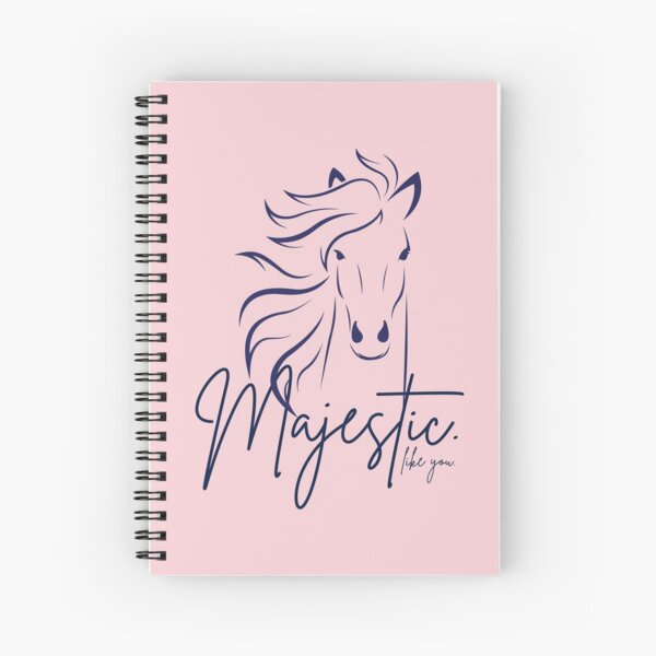 Item preview, Lovely Light Pink & Navy Blue "Majestic ... like you" Horse  designed and sold by Dream Big! by E. H..