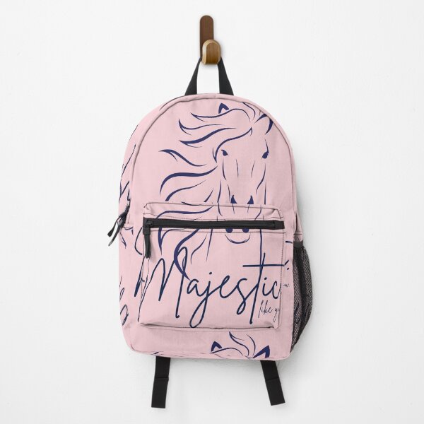 Item preview, Lovely Light Pink & Navy Blue "Majestic ... like you" Horse  designed and sold by Dream Big! by E. H..