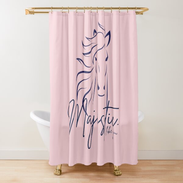 Item preview, Lovely Light Pink & Navy Blue "Majestic ... like you" Horse  designed and sold by Dream Big! by E. H..