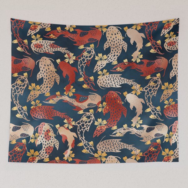 Item preview, Kyoto koi fish pattern designed and sold by ArtStyleAlice.