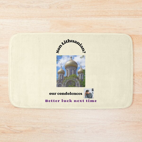 Item preview, "Condolences to non Lithuanians"  (black text) designed and sold by skoumpourdides.