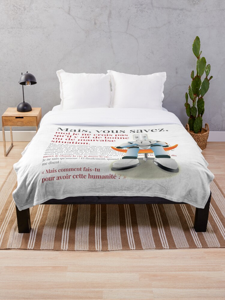 Monologue By Otis Edouard Baer Throw Blanket For Sale By Frangotier Redbubble