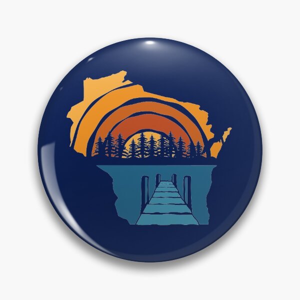 Item preview, Wisconsin Sunset Rough Pier View Pine designed and sold by gstrehlow2011.