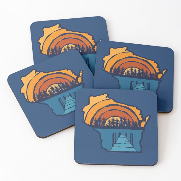 Item preview, Wisconsin Sunset Rough Pier View Too Pine designed and sold by gstrehlow2011.