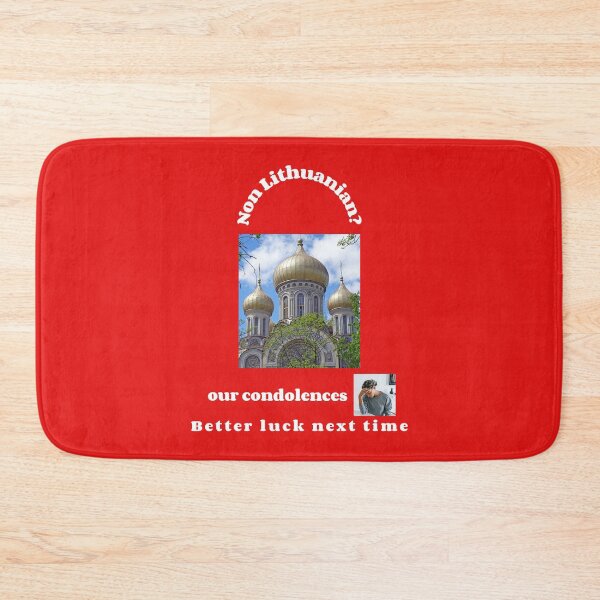Item preview, "Condolences to non Lithuanians"  (white text) designed and sold by skoumpourdides.