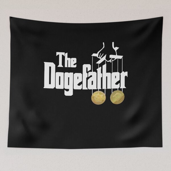 Item preview, The Dogefather Funny Pun Cryptocurrency Dogecoin Meme designed and sold by Dressed For  Duty.