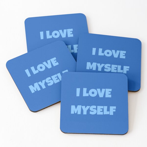Item preview, Love Myself So Much , Minimalistic Blue Quote designed and sold by Barolina.
