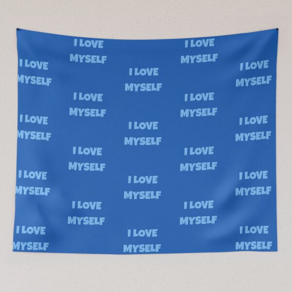 Item preview, Love Myself So Much , Minimalistic Blue Quote designed and sold by Barolina.