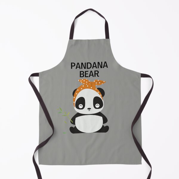 Item preview, Cute Panda Bear Wearing a Bandana Loving His Bandana and Bamboo designed and sold by Ensjodesigns.