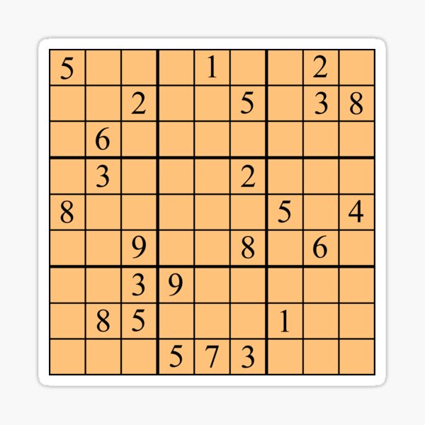 Item preview, Sudoku (orange) designed and sold by Samboid.