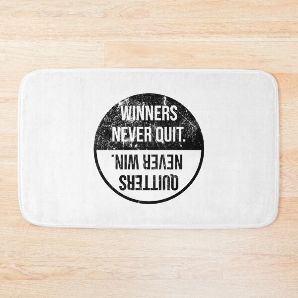 Item preview, Winners Never Quit Motivation Slogan Success Mindset  designed and sold by CreatDifference.