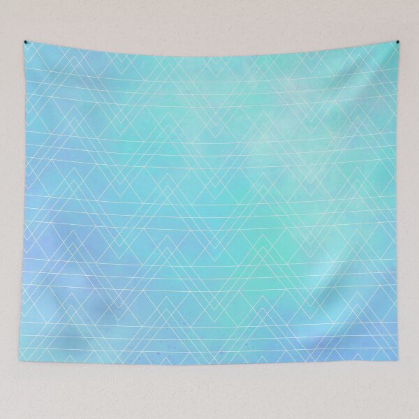 Item preview, Beautiful pattern of lines on turquoise and purple designed and sold by world-of-words.