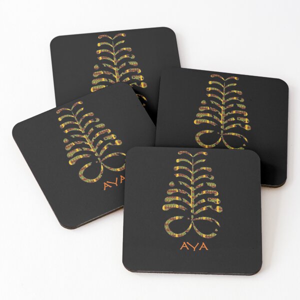 Item preview, Colorful Adinkra Symbol Aya  designed and sold by GrimalkinStudio.