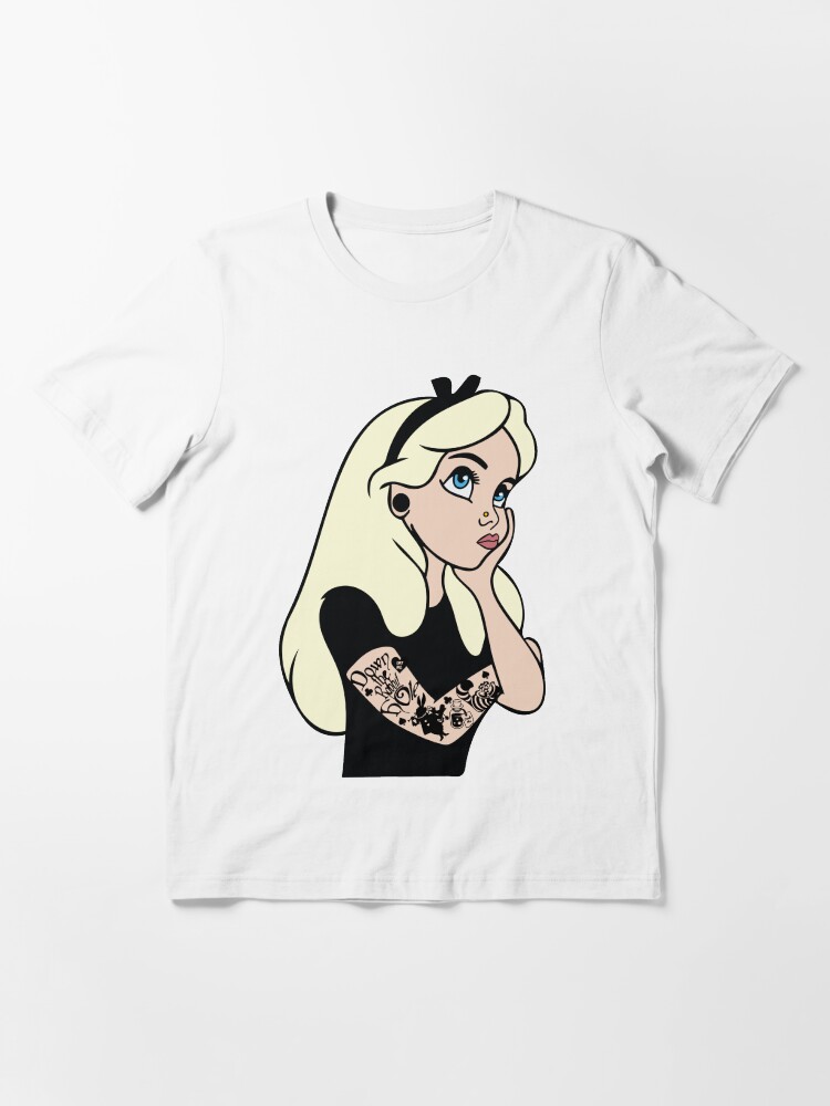 punk alice in wonderland t shirt