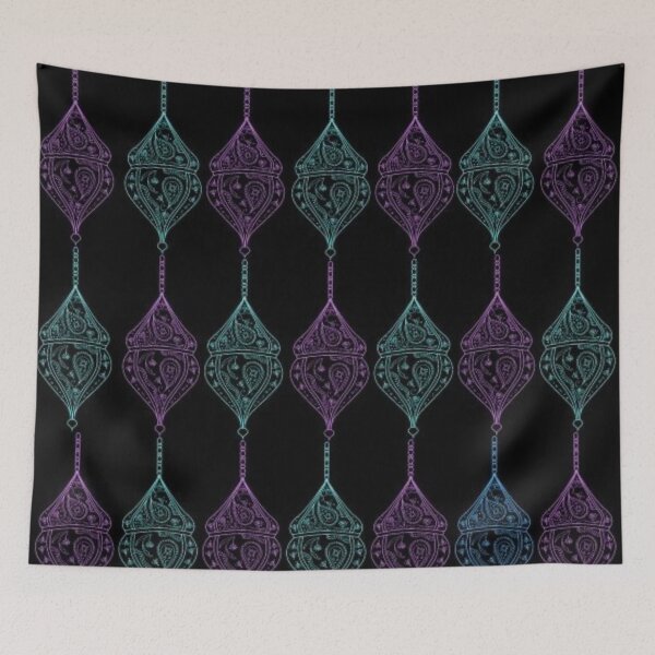Item preview, Traditional blue-purple lamp pattern designed and sold by JHiba.