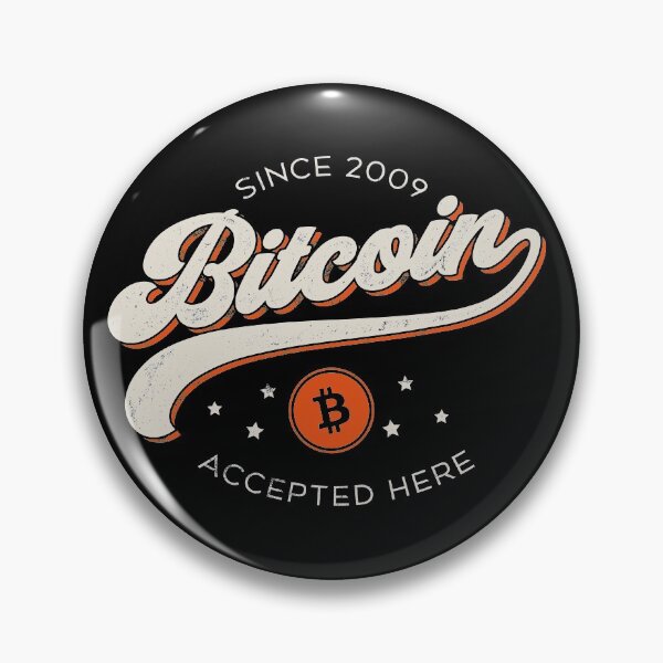 Item preview, Retro Bitcoin Accepted Here, Cool Crypto Design designed and sold by gorillamerch.