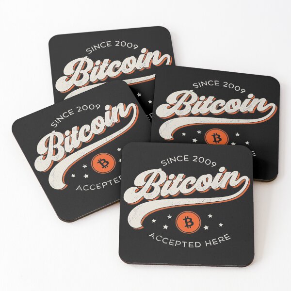 Item preview, Retro Bitcoin Accepted Here, Cool Crypto Design designed and sold by gorillamerch.