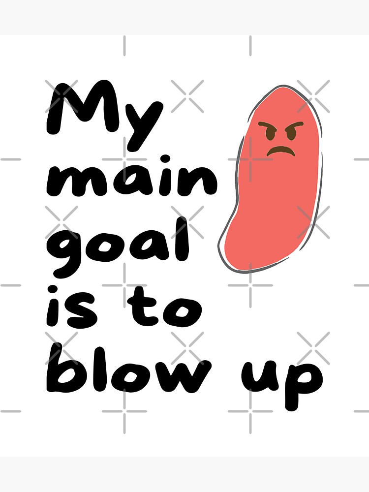 "My Main Goal Is to Blow Up Appendix Appendicitis blwh" Sticker for Sale by ZeeTree Redbubble