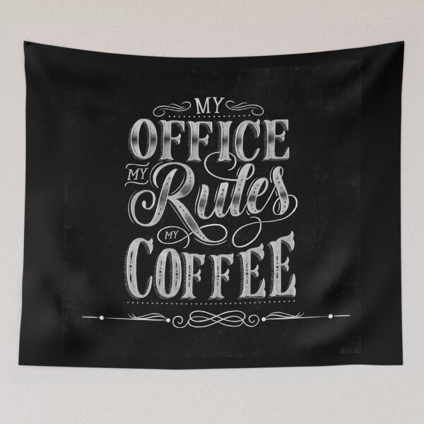 Item preview, For coffee lovers: My Office, my Rules, my Coffee. Vintage style. designed and sold by Sandra Brezina.