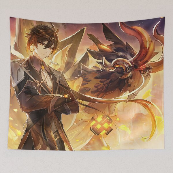 Item preview, Genshin Impact - Zhongli And Azhdaha - Official Artwork designed and sold by Krimsy.