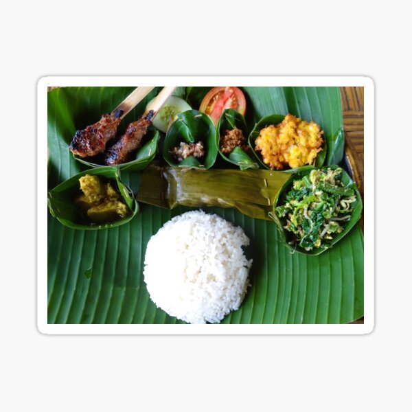 Balinese traditional lunch Sticker