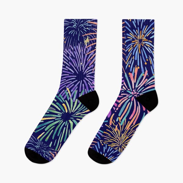 Item preview, Colourful Watercolour Fireworks Motif designed and sold by TeaTime321.