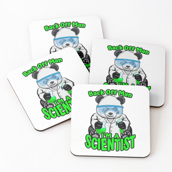 Item preview, Back Off Man I'm A Scientist Panda Bear STEM Science Geek designed and sold by GrandeDuc.
