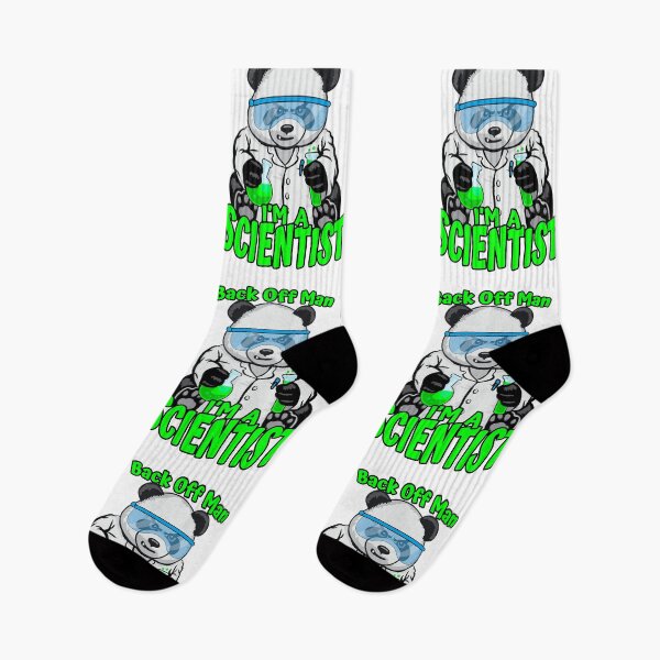 Item preview, Back Off Man I'm A Scientist Panda Bear STEM Science Geek designed and sold by GrandeDuc.