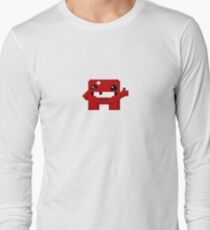 Super Meat Boy Pixels Long Sleeve T-Shirt