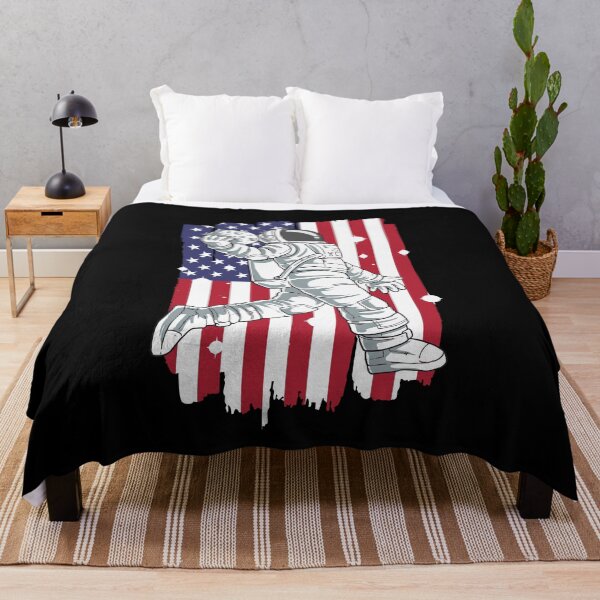 Item preview, Basketball Astronaut American Flag Slam Dunk designed and sold by FalkDania.