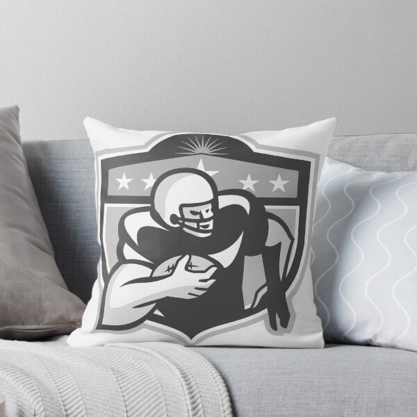 Item preview, American Gridiron Wide Receiver Running Grayscale designed and sold by patrimonio.
