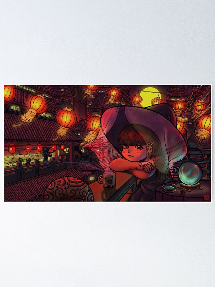 Alternate view of Magical Chinese Mystic Girl Poster