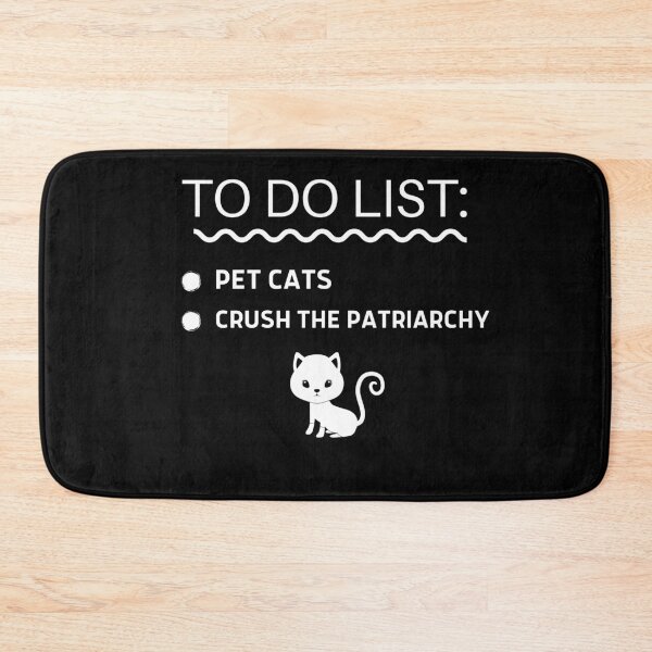 Item preview, To Do List Pet Cats Crush The Patriarchy Cat Knows Feminist designed and sold by Johan Liebert.