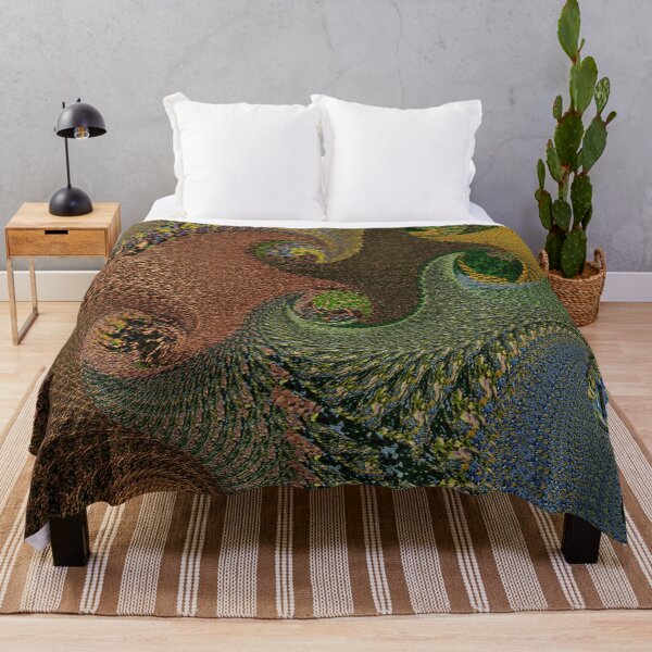 Item preview, Natural Waves Digital Painting- 'Planar Shift'- fractals w/ swirls in Earth Tones by The Raumier designed and sold by N-W-T-S-I-O.