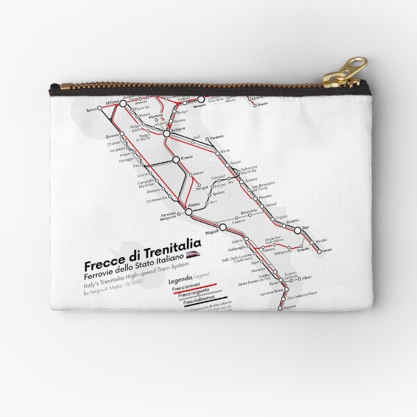 Item preview, Italy's Trenitalia High-speed Train System Map | 2020-2 designed and sold by Sergio's Maps and Graphics.