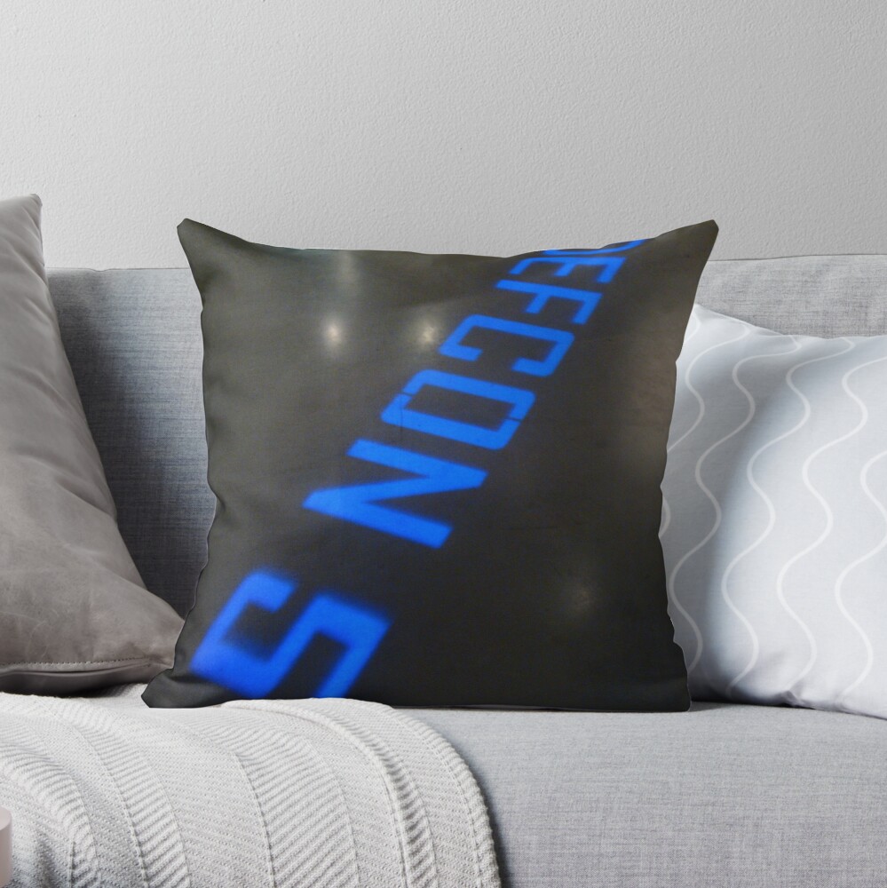 None Calmer Throw Pillow